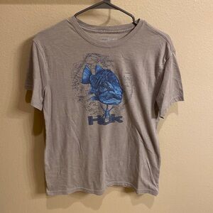 Gray Huk fishing shirt